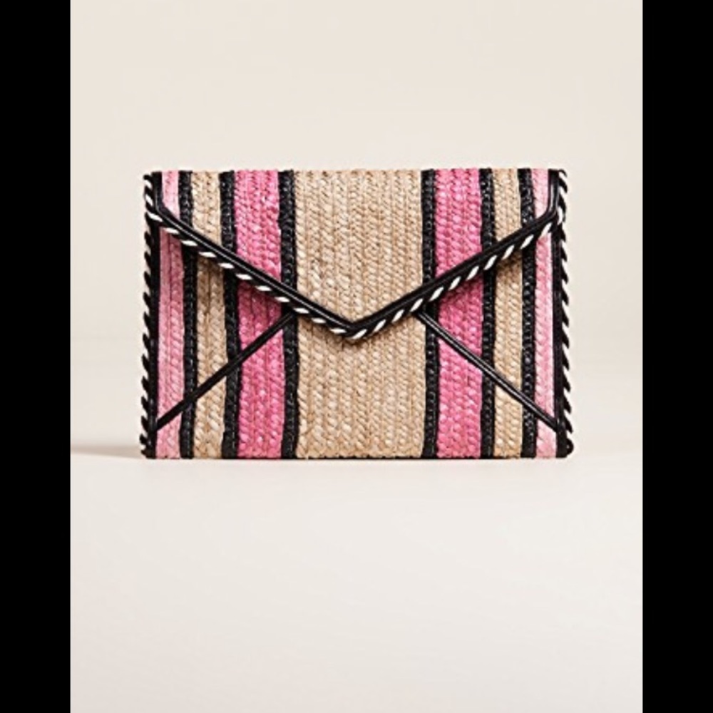 Straw “Leo” clutch by Rebecca Minkoff.